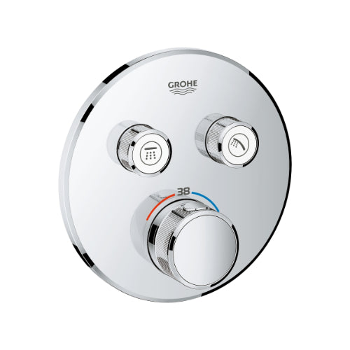 GRT SmartControl Trimset Round 2 Outlet  - req 35604 Chrome