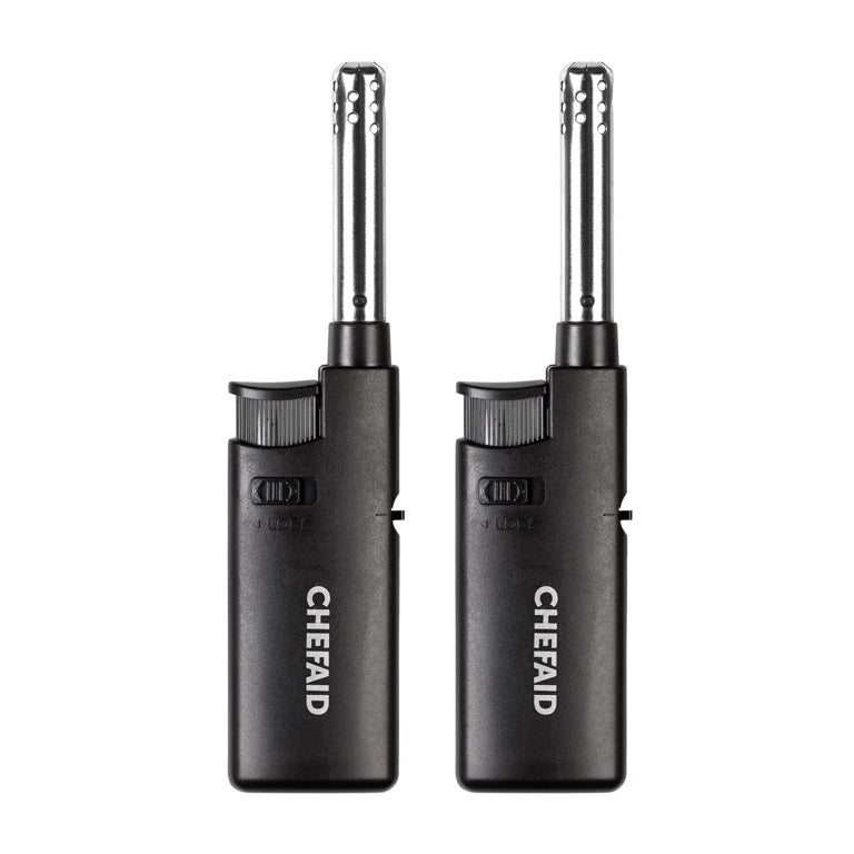 Chef Aid Coloured Refillable Lighters Small, Pack of 2