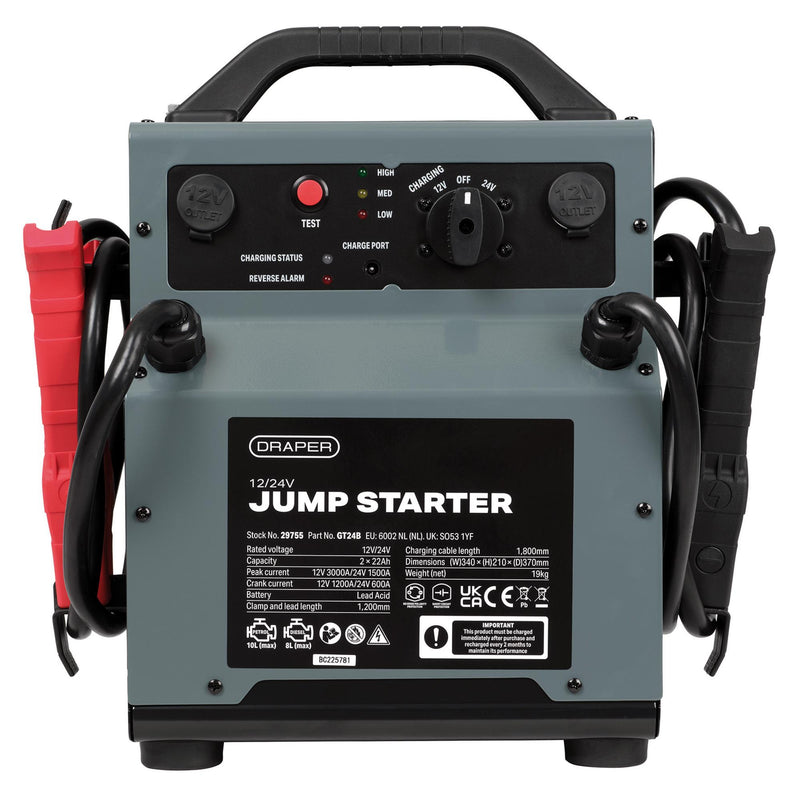 Draper 29755 12/24V Jump Starter