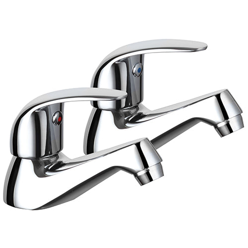 Pro C1 Bath Taps Chrome Pair