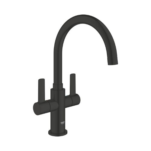 Grohe Eurosmart 2 Handle Sink Mixer Matt Black