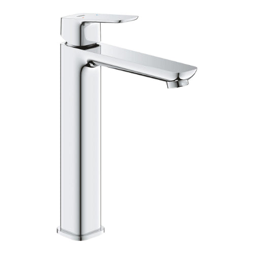 Square XL Size basin mixer smooth body - chrome