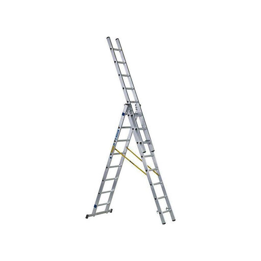 Zarges D-Rung Combination Ladder 3-Part 3 x 8 Rungs Zarges - RockBottom Northampton