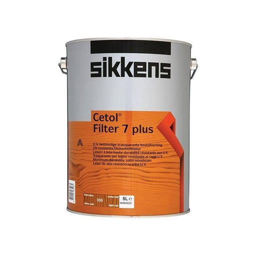 Sikkens Cetol Filter 7 Plus Translucent Woodstain Light Oak 5 litre Sikkens - RockBottom Nothampton