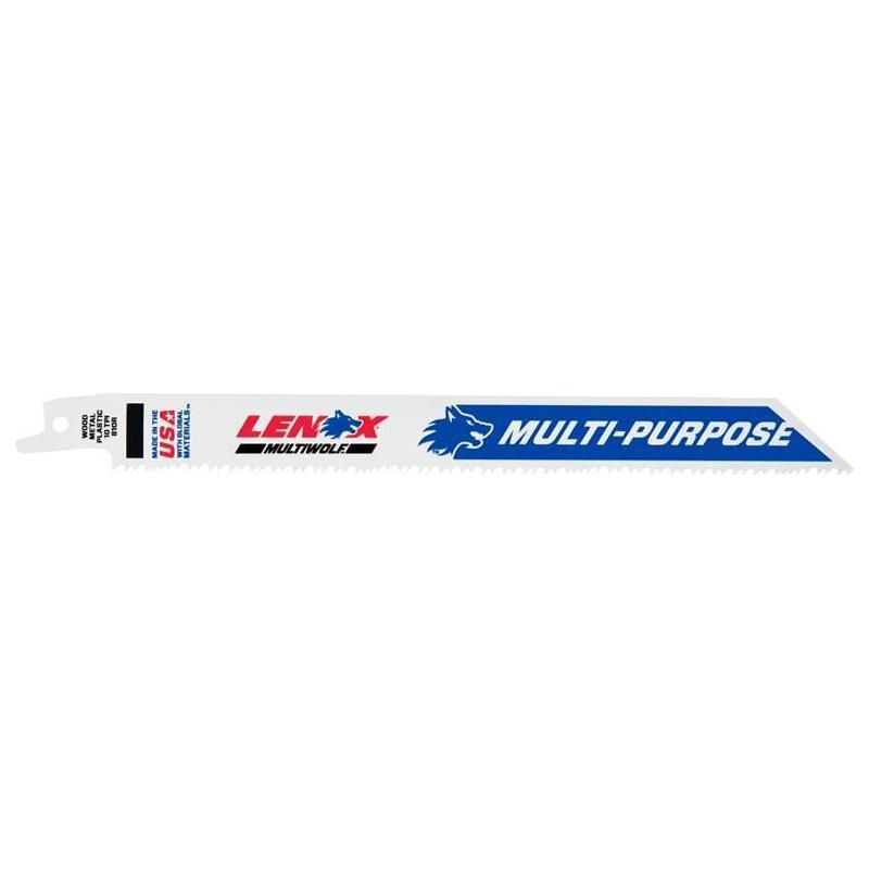 Lenox MultiWolf Wave Edge Reciprocating Saw Blade 203 x 19 x 1.3mm 10 TPI (Pack 25) LENOX - RockBottom Northampton