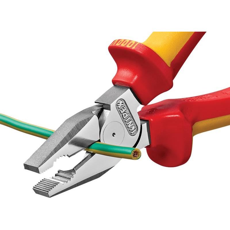 Knipex VDE High Leverage Combination Pliers 180mm Knipex - RockBottom Northampton