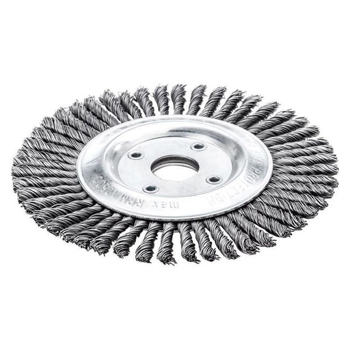 Lessmann Pipeline Brush 40 Knots 125 x 22.2mm Bore Steel Wire Lessmann - RockBottom Northampton