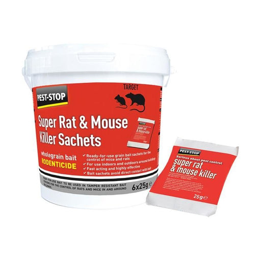 Pest-Stop (Pelsis Group) Super Rat & Mouse Killer Sachets Pest-Stop (Pelsis Group) - RockBottom Nothampton