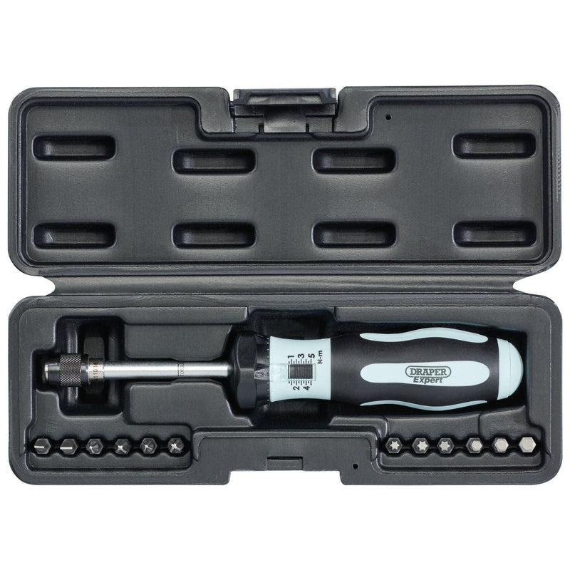 Draper 75170 Draper Expert Torque Screwdriver Kit, 1-5Nm