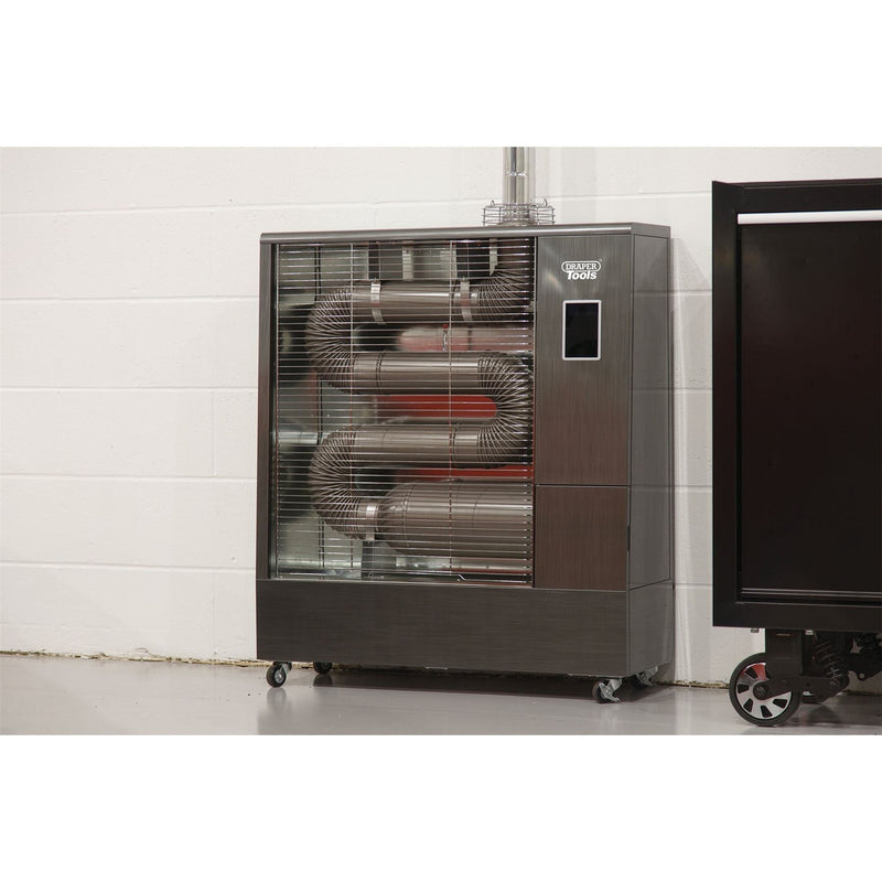 Draper 230V Far Infrared Diesel Heater with Flue Kit, 51,500 BTU/15.1kW 18070 Draper - Town Tools 