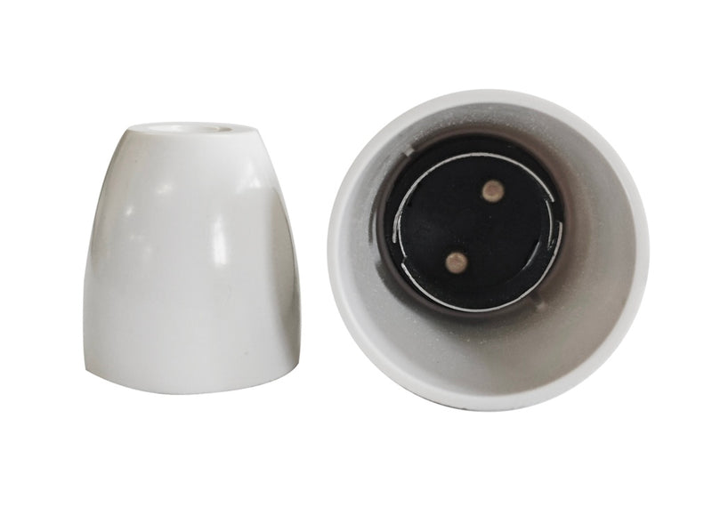 Securlec Switched T2 Lampholder White 3/8"