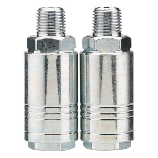 Draper 70863 1/4" Male Quick Coupling (Pack of 2)