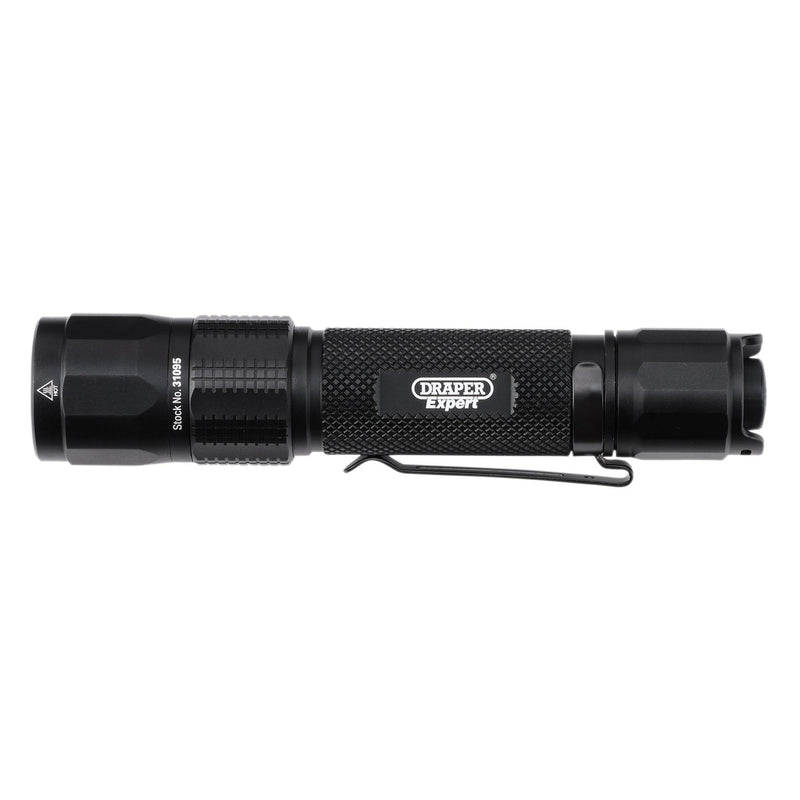 Draper 31095 Draper Expert SMD LED USB Rechargeable High Performance Torch, 12W, 1200 Lumens, USB-C Cable Supplied