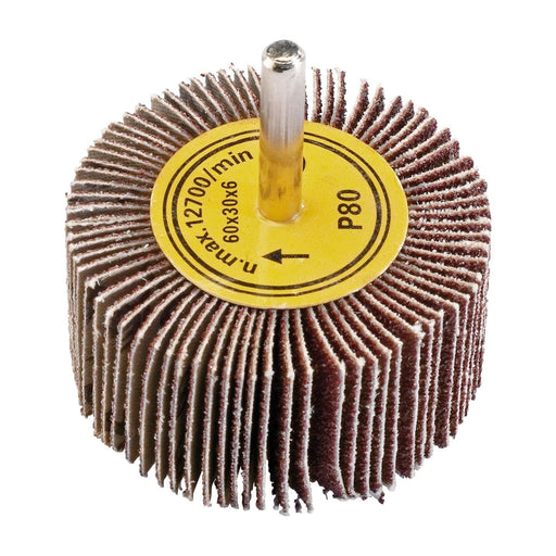 Draper 71919 Abrasive Flap Wheel, 60 x 30mm, 80 Grit