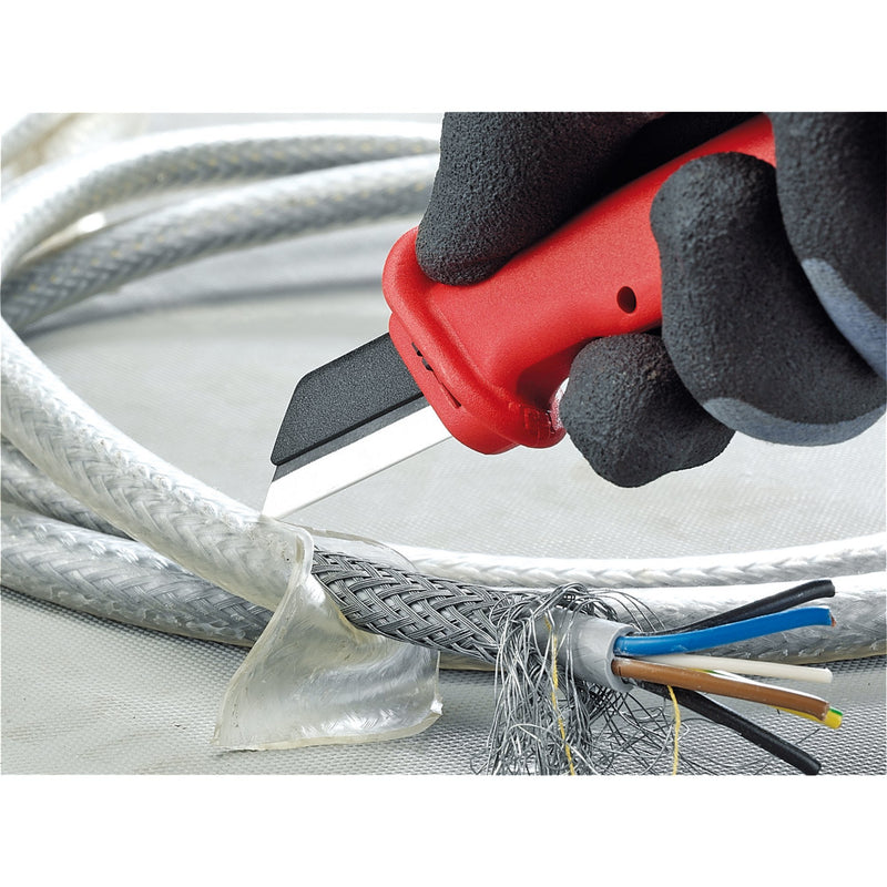 Draper 31885 KNIPEX 98 56 Cable Knife with Replaceable Blade, 190mm