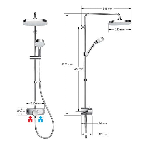 Mira Form Dual Outlet