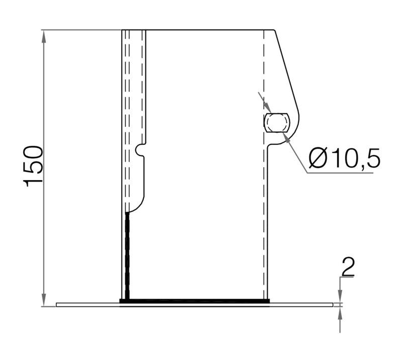 Picardy Bolt-Down & Grip Support 75x75mm