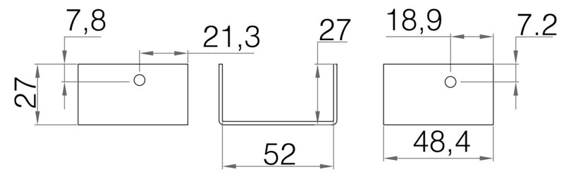 Picardy Fence Clip 52mm