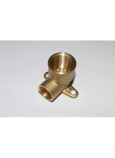 KwikPak solder ring wallplate elbow 15mmx1/2" (Pk1)