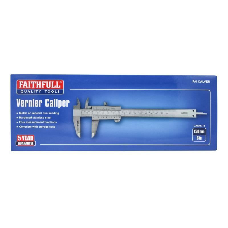 Faithfull Vernier Caliper 150mm (6in) Faithfull - RockBottom Northampton