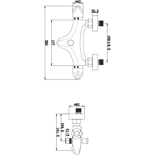 Fresssh D1 Wall Mounted Bath Shower Mixer Only