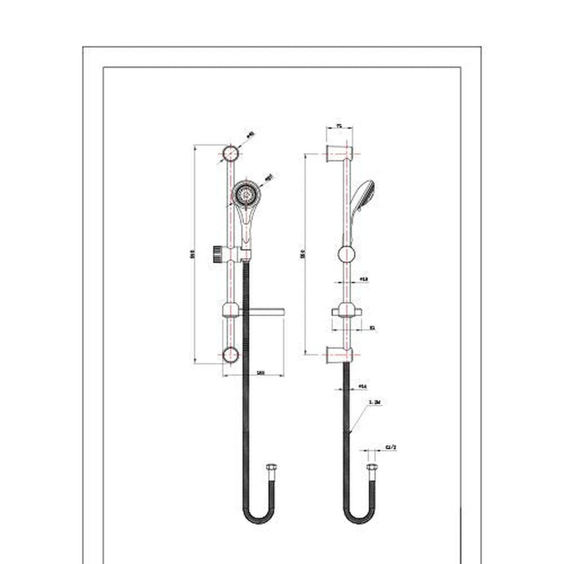 Fresssh Diamond Kit In ABS Plastic With 3 Function Head Round