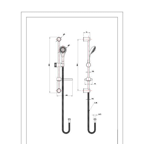Fresssh Diamond Kit In ABS Plastic With 3 Function Head Round