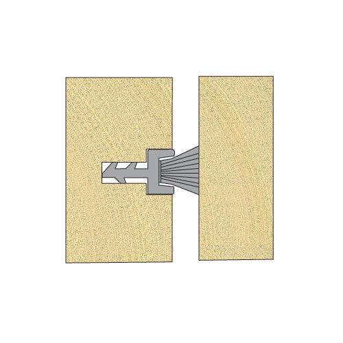 C225X1/4TC - Guided centre leg pile 2/7mm