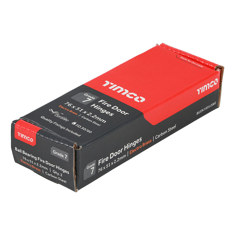 TIMCO Ball Bearing Hinges Grade 7 Steel Electro Brass