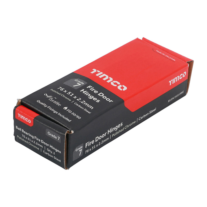 TIMCO Ball Bearing Hinges Grade 7 Steel Electro Brass