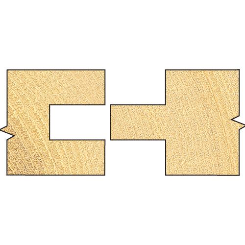 C158X1/4TC - Tongue and groover set 41mm diameter