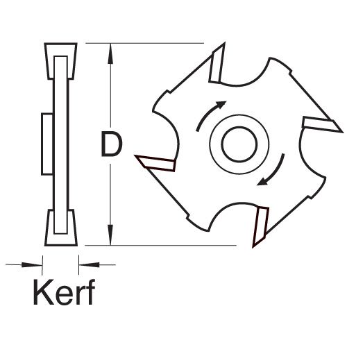 34/03TC - Slotter 2mm kerf M12mm bore