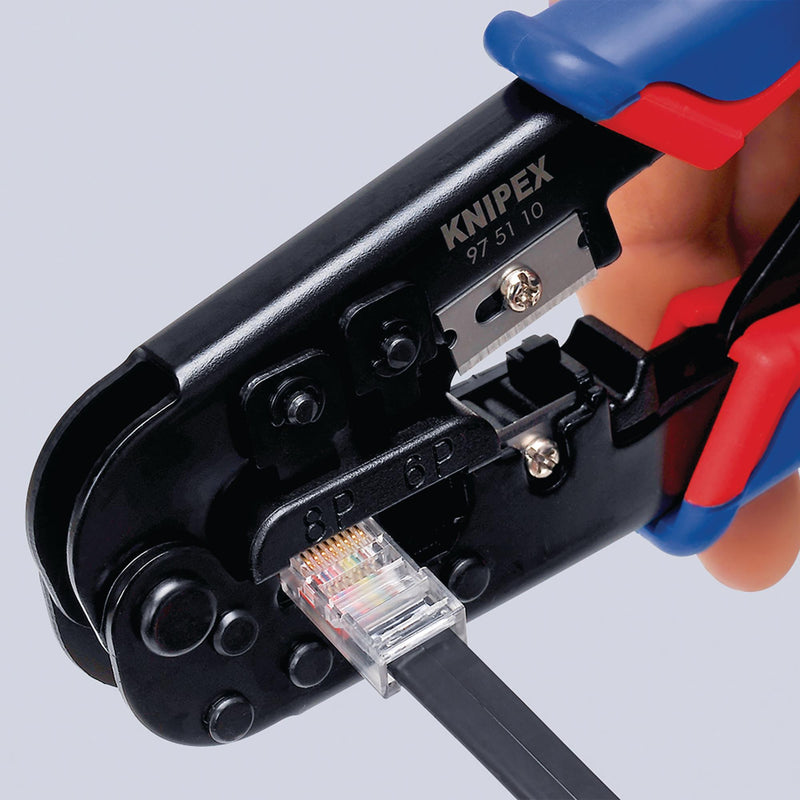 Draper 34060 KNIPEX 97 51 10 SB Crimping Pliers for Western Plugs,190mm