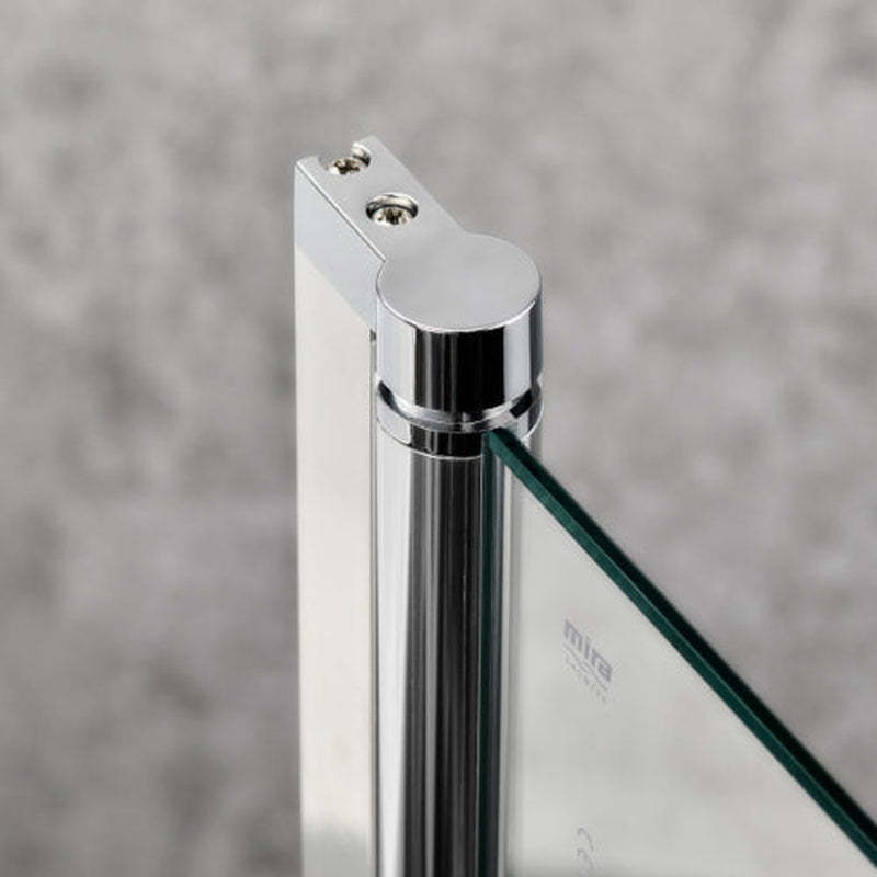 Mira Elevate Hinge Bath Screen Curved 800