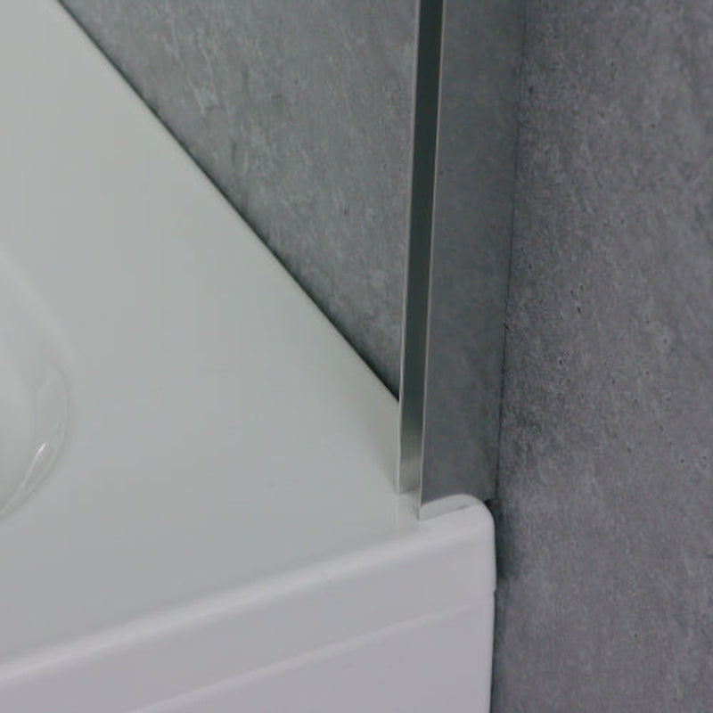 Mira Elevate Static Bath Screen Square 300