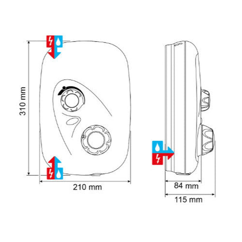 Mira Event XS Thermostatic White/Chrome