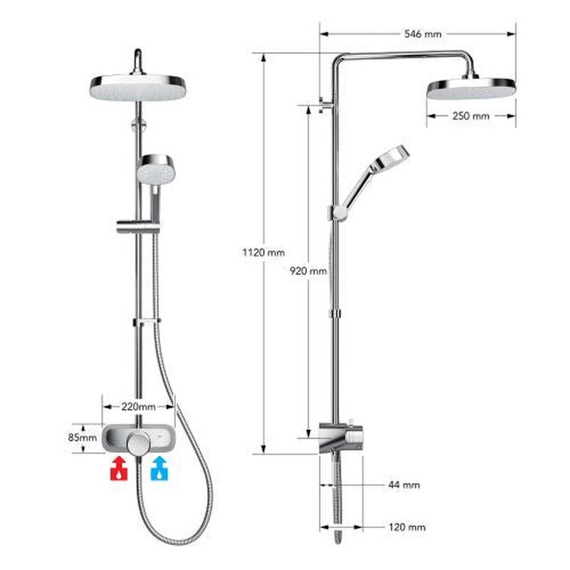 Mira Form Dual Outlet