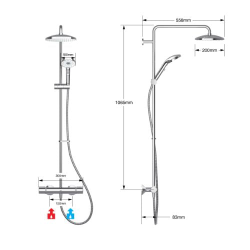 Mira Recat Dual Outlet