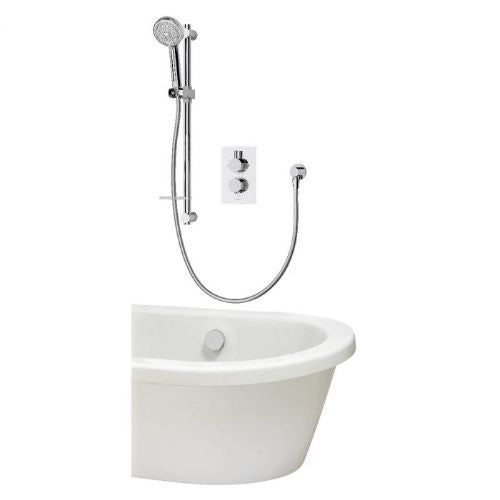 Aqualisa Dream Mixer Dual Outlet With Adj Kit & Bath Fill - Round