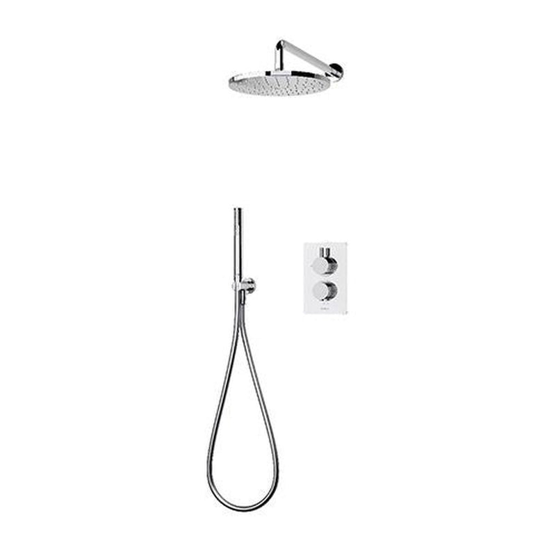 Aqualisa Dream Mixer Dual Outlet With Hand Shower & Wall Head - Round