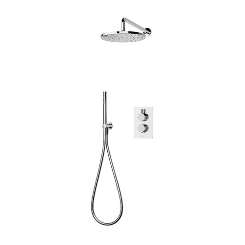 Aqualisa Dream Mixer Dual Outlet With Hand Shower & Wall Head - Round