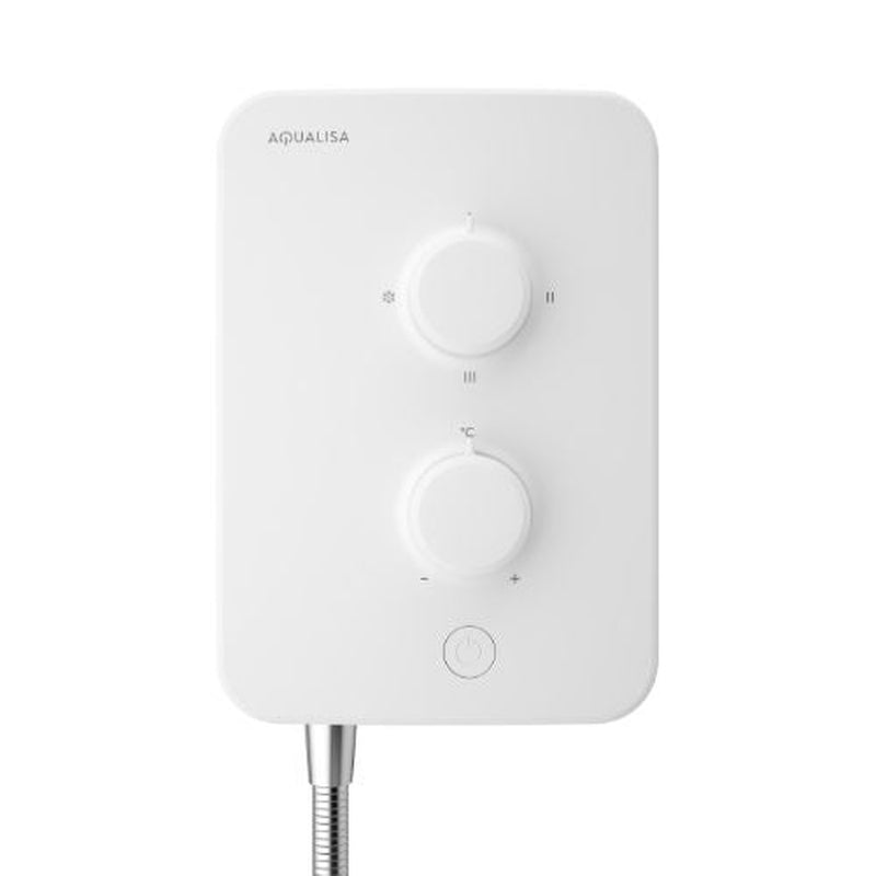Aqualisa E1 Electric Shower With Single Mode Handset 9.5kW White