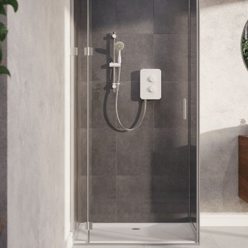 Aqualisa E1 Electric Shower With Single Mode Handset 9.5kW White