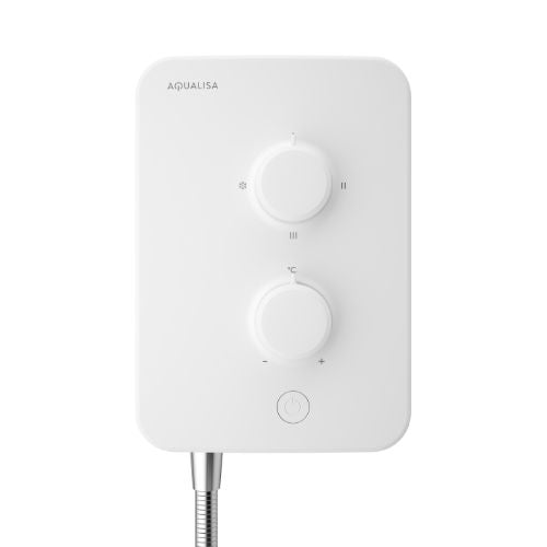 Aqualisa E1 Electric Shower With Single Mode Handset 9.5kW White