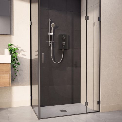 Aqualisa E2 Electric Shower With 3 Mode Handset 9.5kW Multifit Grey