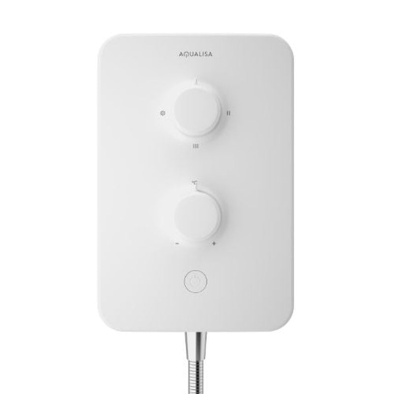 Aqualisa E2 APL Elect Shwr 3 Mode Handset 10.5kW Mulltifit White