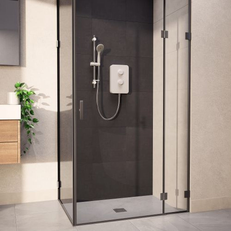 Aqualisa E2 APL Elect Shwr 3 Mode Handset 10.5kW Mulltifit White