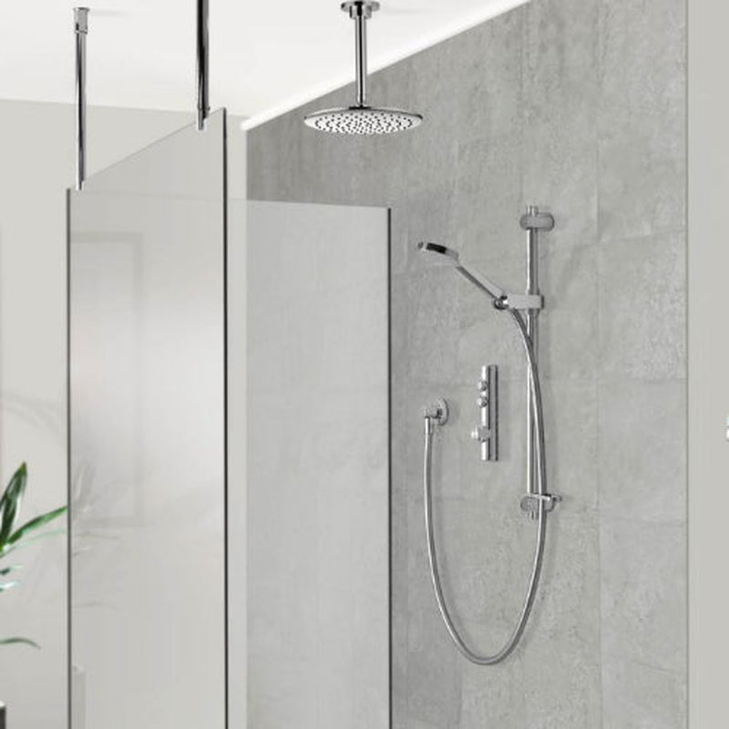 Aqualisa iSystem Smart Divert Conc Adj With Ceilig Fxd Head - HP/Combi