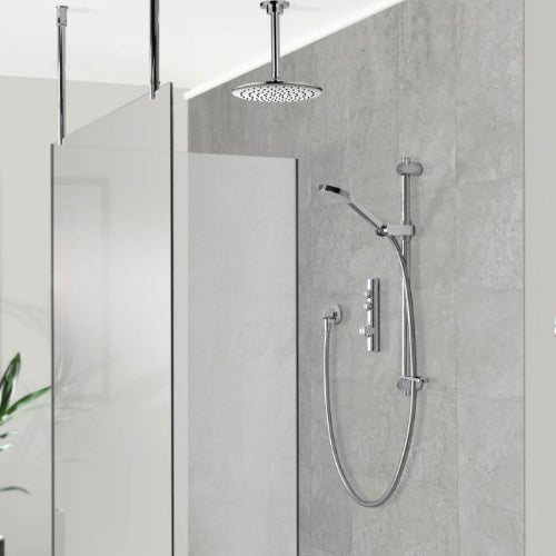 Aqualisa iSystem Smart Divert Conc Adj With Ceilig Fxd Head - HP/Combi
