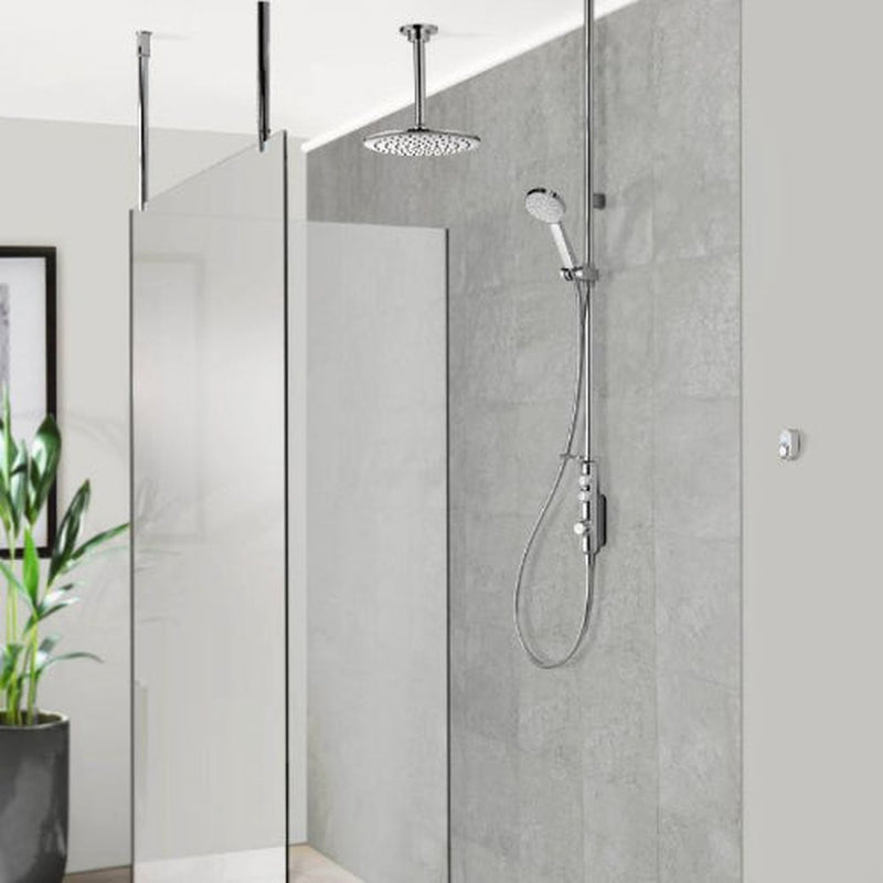 Aqualisa iSystem Smart Divert Exp Adj With Ceiling Fx Hds - HP/Combi